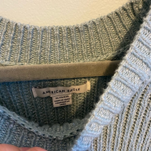 american eagle open knit scoop neck sweater - Picture 4 of 5